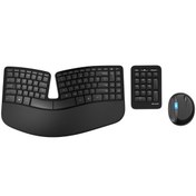 تصویر کیبورد و ماوس بی سیم مایکروسافت Sculpt Ergonomic L5V-00018 