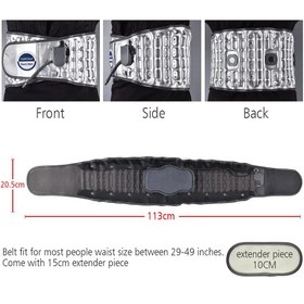 تصویر کمربند بادی حرارتی Hailicare آمریکایی مخصوص دیسک کمر مدل US956 Hailicare Backbelt