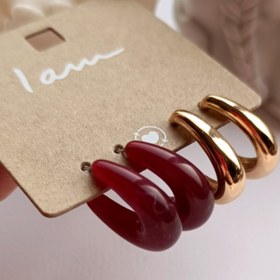 تصویر گوشواره یو شکل 