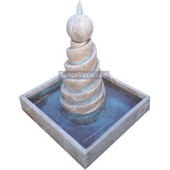 تصویر آبنما سنگی مارپیچ 