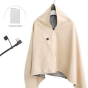 تصویر پتو حرارتی شارژی با ۸ المنت گرمایشی 