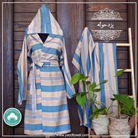 تصویر حوله تنپوش نخی سنتی یزدی طرح آریا کد 5 Cotton bathrobe towel