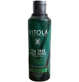 تصویر تونیک صورت درخت چای مناسب پوست چرب و مختلط 225میل ویتولا Vitola Tea Tree Face Tonic 225ml