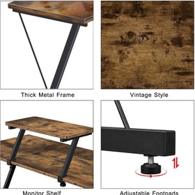 تصویر میز گیمینگ L Shaped Computer Corner Desk 50.8-ارسال 20 روز کاری 