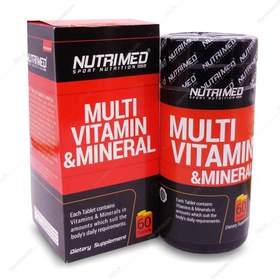 تصویر قرص مولتی ویتامین مینرال نوتریمد 60 عدد ا NUTRIMED Multi Vitamin & Minerals 60 Tabs NUTRIMED Multi Vitamin & Minerals 60 Tabs
