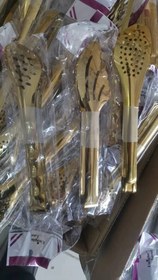 تصویر انبر سالاد یونیک طلایی 