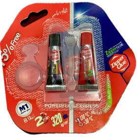 تصویر چسب زیپر دوقولو فولاد 