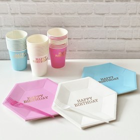 تصویر ظروف پذیرایی تولد 