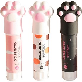 تصویر DUESI Cute Cat Paw Glue Stick اصل قابل شستشو چسب جامد چسب جامد کودکانه مدرسه کاردستی، طول 10 سانتی متر - ارسال 20 روز کاری DUESI Cute Cat Paw Glue Stick Original Washable Solid Glue Stick Kids Craft School,10cm in length