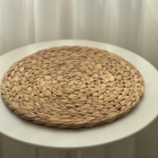 تصویر زیر بشقابی حصیری طرح ایکیا 