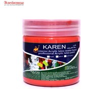 تصویر رنگ اکریلیک قرمز صدفی کارن حجم 250 میل Karen Acrilyc Pearl Red, 250g