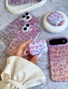 تصویر کاور ایرپاد ست قاب پلنگی بنفش 