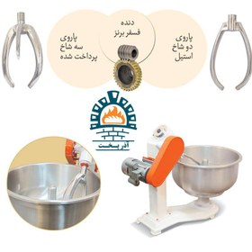 تصویر دستگاه خمیرگیر تافتون 90 کیلوگرم Tufton dough maker 90 kg