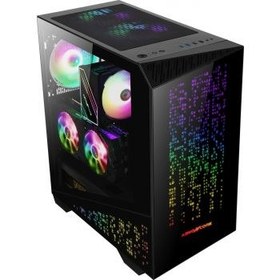 تصویر Abkon Core T750G کیس Abkon Core T750G Sync V2, Full-Tower Cases With Side panel Tempered Glass, ATX, M-ATX, Mini-ITX,E-ATX, PCI Slots 7+2, Case RGB - Black | T750G-SYNC-V2