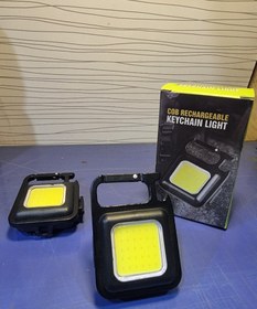 تصویر چراغ چند کاره شارژی آهنربا دار کاربین دار Rechargeable multi-function lamp with magnet and carabiner