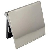 تصویر جای رول دستمال توالت دیواری کوچک استیل سرکوله مدل تخت 