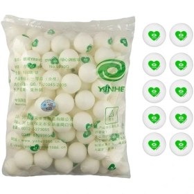 تصویر توپ یینهه 100 تایی قلب سبز 