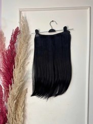 تصویر اکستنشن گیره ای مشکی قد50سانت 