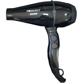 تصویر سشوار 2650 وات پرنسلی مدل 200 ا Princely Hair Dryer PR200AT ا سشوار مشکی سشوار مشکی