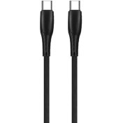 تصویر کابل شارژ پاوربانک 25 سانتی متر 60 وات مدل دو سرتایپ سی Earldom EC-163C-C 