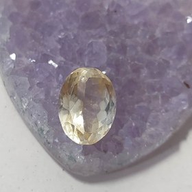 تصویر سنگ طبیعی سیترین تراش جواهری کد ۲ 