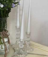 تصویر جاشمعی شیشه ای وارداتی ۳ سایز 