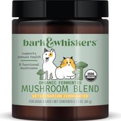 تصویر مکمل ۸ گانه ایمنی چند منظوره گربه و سگ آمریکا Dr. Mercola Bark & Whiskers Organic Fermented Mushroom Blend - Cat & Dog Supplement