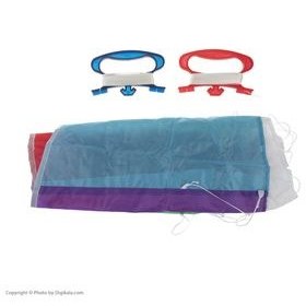 تصویر بادبادک مدل پاراشوت طرح رنگین کمان 