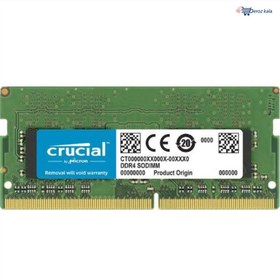 تصویر رم لپ تاپ DDR4 تک کاناله ۳۲۰۰ مگاهرتز CL22 کروشیال مدل CT16 با ظرفیت 16 گیگابایت Crucial CT16 DDR4 16GB 3200MHz CL22 Laptop Ram