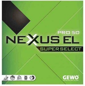 تصویر رویه راکت نکسوس EL پرو 50 سوپرسلکت GEWO Table Tennis Rubber Model Nexxus EL Pro 50 SuperSelect