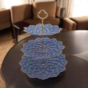 تصویر شیرینی خوری میناکاری|مدل 3 طبقه|کد ZP666 