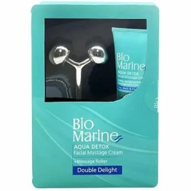 تصویر کیت کرم ماساژ صورت و گردن بایومارین 100 گرم Bio Marine Fecial Massage Cream Ana 3D Massage Roller 100 g 