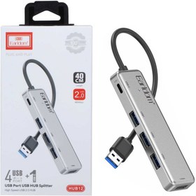 تصویر هاب USB چهار پورت Earldom مدل HUB12 با طراحی سبک و کارآمد ا فلاح نت 