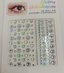 تصویر نگین چسبی پوست و مو و اجسام 