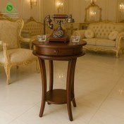 تصویر میز تلفن مدل پایه خرچنگی با جنس MDF 