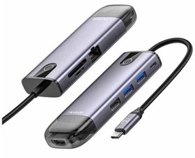 تصویر هاب 8 پورت USB-C مک دودو مدل MC-HU-7730 Mcdodo USB-C HUB 8in1 HU7730