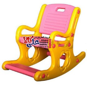 تصویر اسباب بازی صندلی راحتی راکر کودک قرمز 