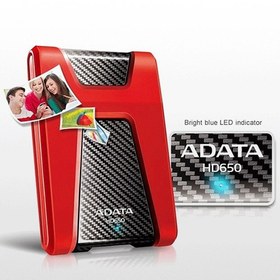 تصویر حافظه اچ دی دی اکسترنال ای دیتا مدل HD650 ظرفیت 1 ترابایت Adata HD650 1TB External HDD