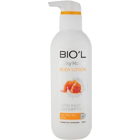 تصویر لوسیون بدن بیول مدل شیر و عسل حجم 250 میلی لیتر Body lotion hony milk BIOL 250ml