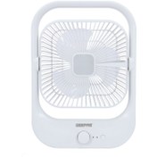 تصویر پنکه شارژی جیپاس مدل GF21162 با نور LED 