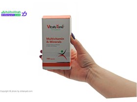 تصویر كپسول ژلاتینی نرم مولتی ویتامین و مینرال 60 عدد ویتالی تون Vitally Tone Multivitamin and Minerals 60 Capslus