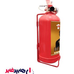 تصویر کپسول آتش نشانی 1 کیلوگرمی پودر و گاز کارا طرح رئال مادرید (B) 1kg powder and gas fire extinguisher, Real Madrid design (B)