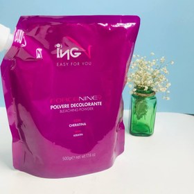 تصویر پودر دکلره آبی ING ING Bleaching powder