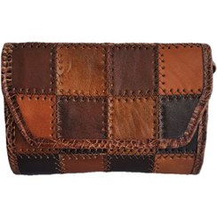 تصویر کیف دوشی زنانه چرم طبیعی شوکا کد ۱۶ 