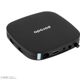 تصویر اندروید باکس و پخش کننده تلویزیون Porodo دارای 2GB RAM,8GB ROM - مشکی Porodo 2GB RAM,8GB ROM