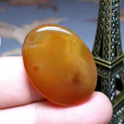 تصویر نگین درشت سنگ عقیق جزع معدنی خراسانی کد 26959 