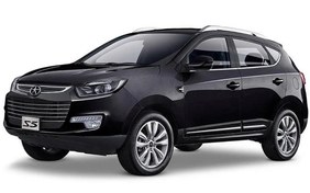 تصویر کفپوش ماشین جک s5 - مشکی دوخت قرمز / سه تیکه اتاق با صندوق و لوگو Car fIoor mat jac s5