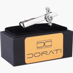 تصویر گیره کراوات نت سل نقره ای 