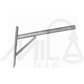 تصویر دستک 60 سانت چراغ خیابانی گالوانیزه | مخصوص تیر و دیوار 