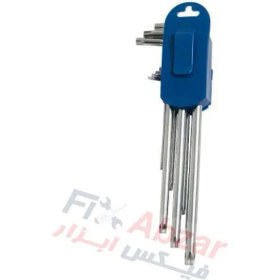 تصویر آچار آلن ستاره ای بلند 9 عددی لیکوتا مدل 2TX30091DPM LICOTA 9 PCS EXTRA LONG TYPE TORX KEY WRENCH SET MODEL 2TX30091DPM